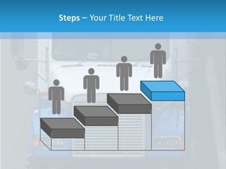 Semi Tractor Trailer Truck PowerPoint Template