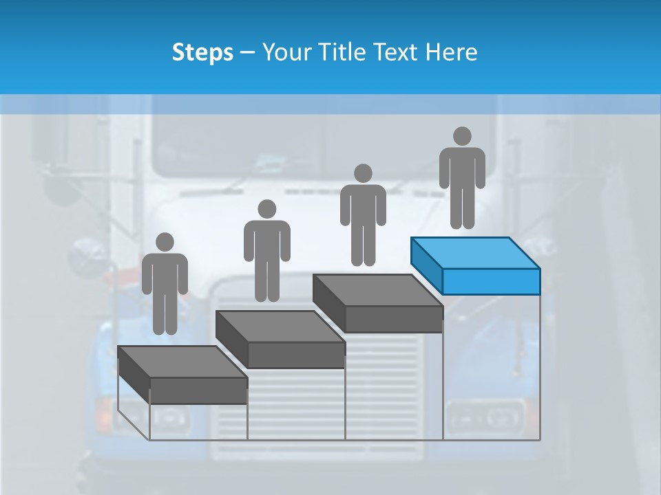 Semi Tractor Trailer Truck PowerPoint Template