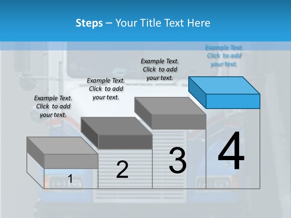 Semi Tractor Trailer Truck PowerPoint Template