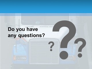 Semi Tractor Trailer Truck PowerPoint Template