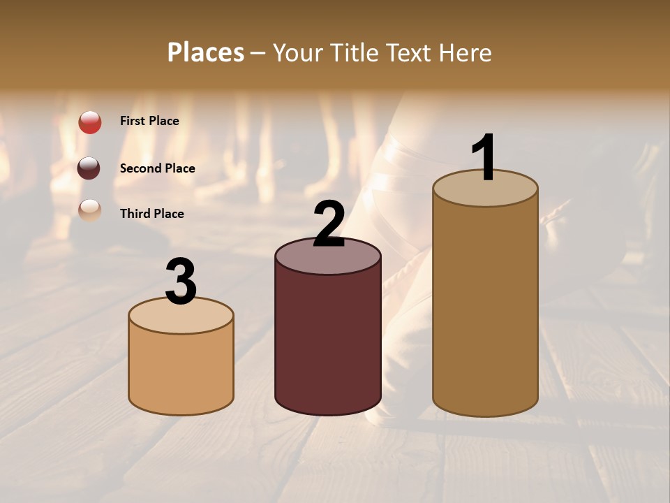 Elegant Feet Of Ballet-Dancer PowerPoint Template