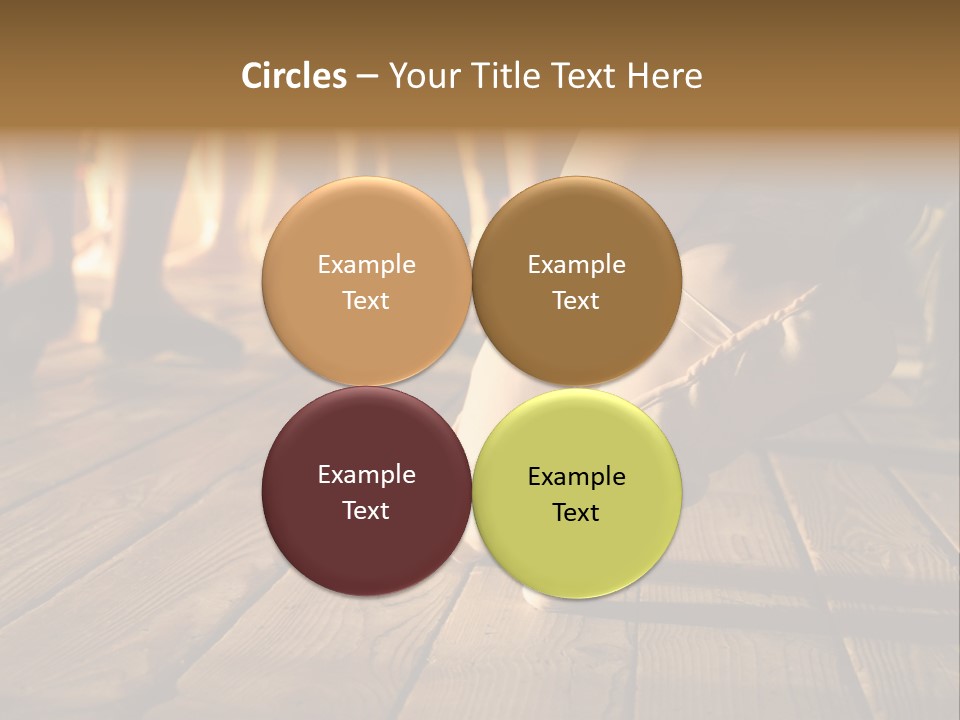 Elegant Feet Of Ballet-Dancer PowerPoint Template