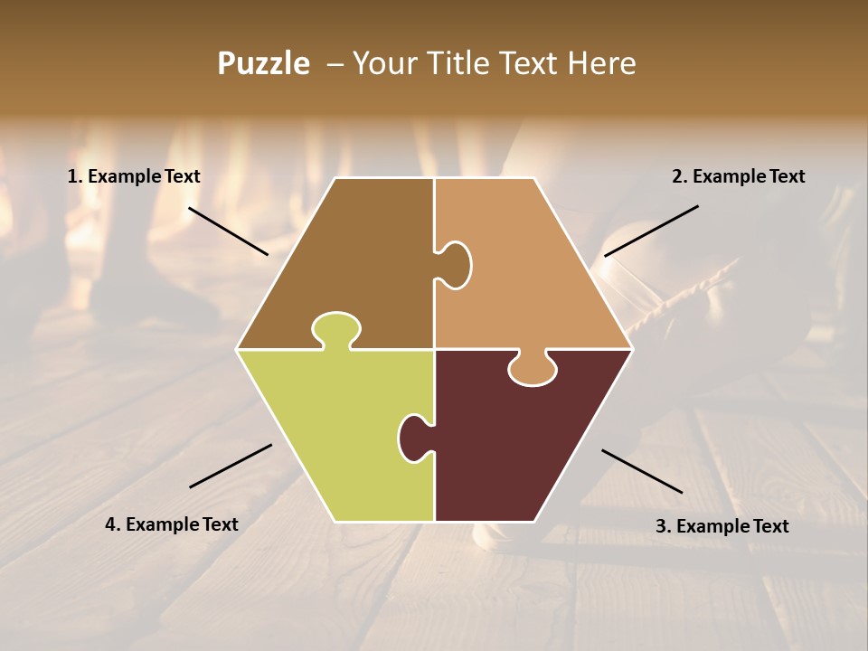 Elegant Feet Of Ballet-Dancer PowerPoint Template