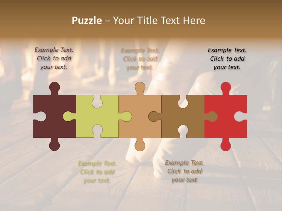 Elegant Feet Of Ballet-Dancer PowerPoint Template