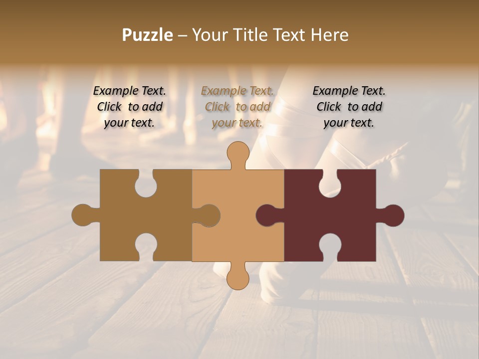 Elegant Feet Of Ballet-Dancer PowerPoint Template