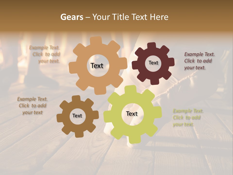 Elegant Feet Of Ballet-Dancer PowerPoint Template