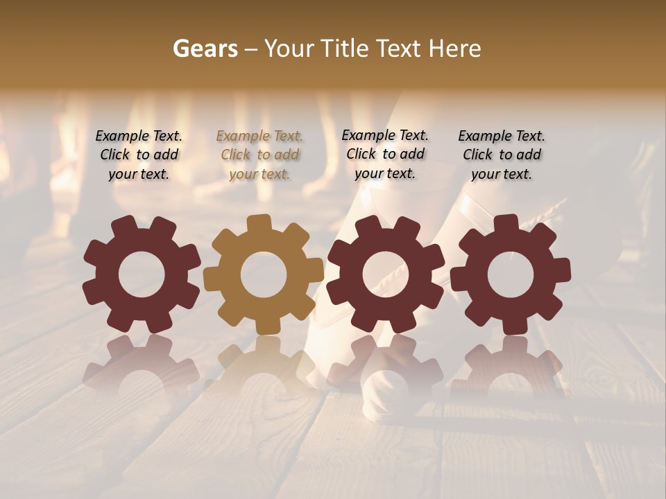 Elegant Feet Of Ballet-Dancer PowerPoint Template