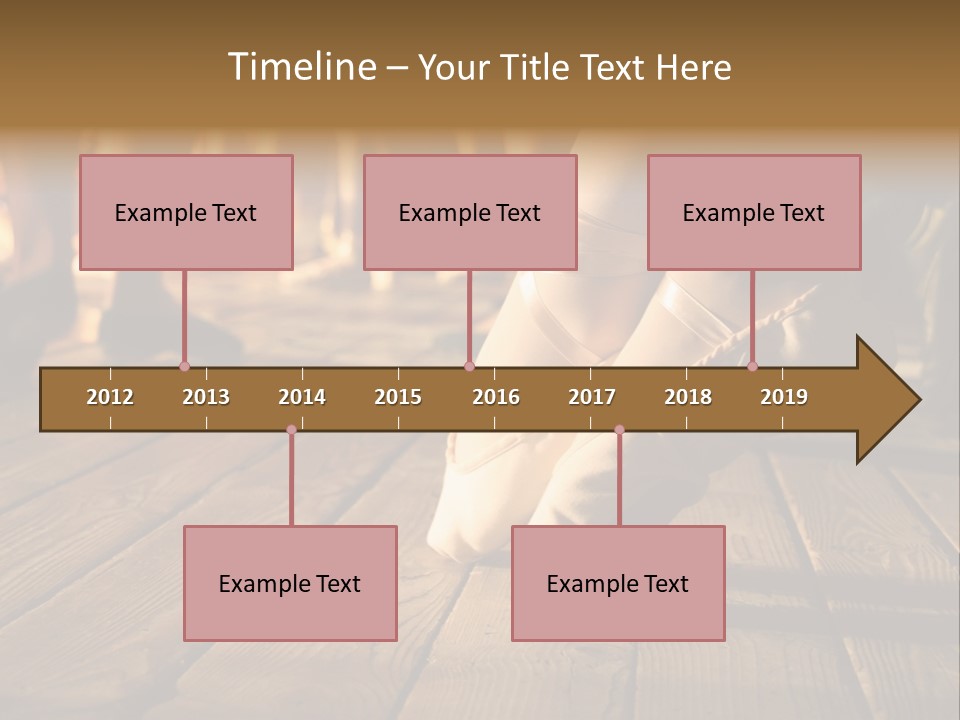 Elegant Feet Of Ballet-Dancer PowerPoint Template