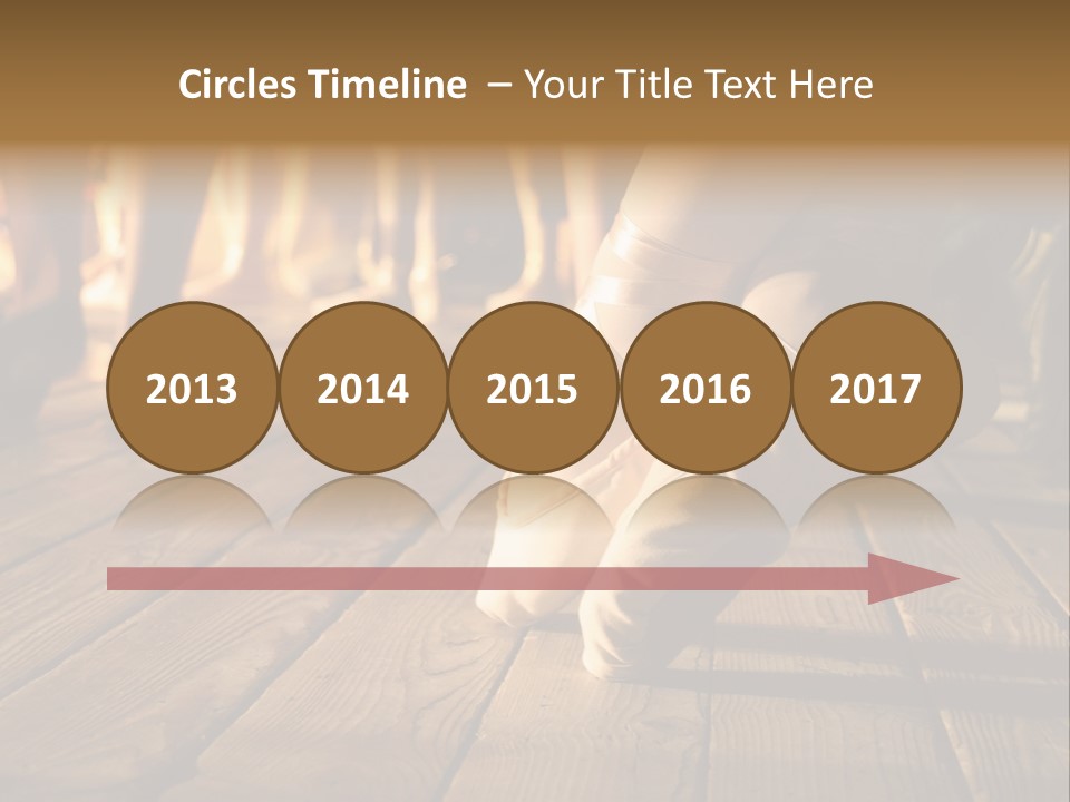 Elegant Feet Of Ballet-Dancer PowerPoint Template