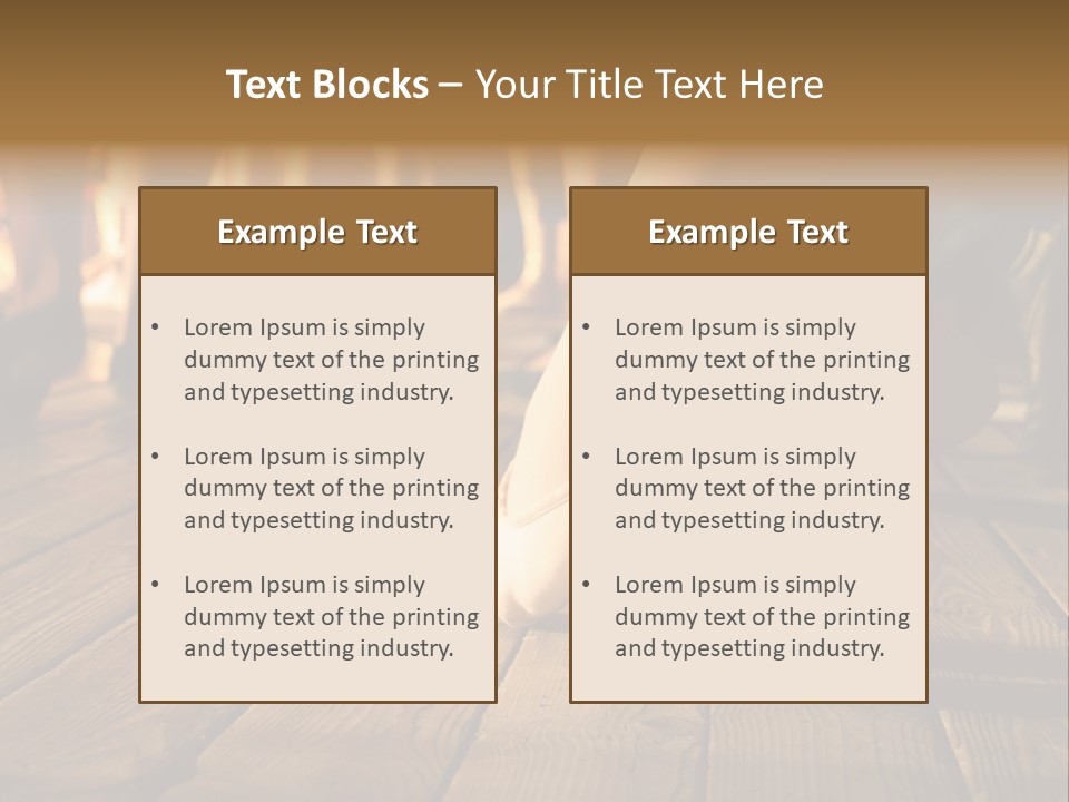 Elegant Feet Of Ballet-Dancer PowerPoint Template