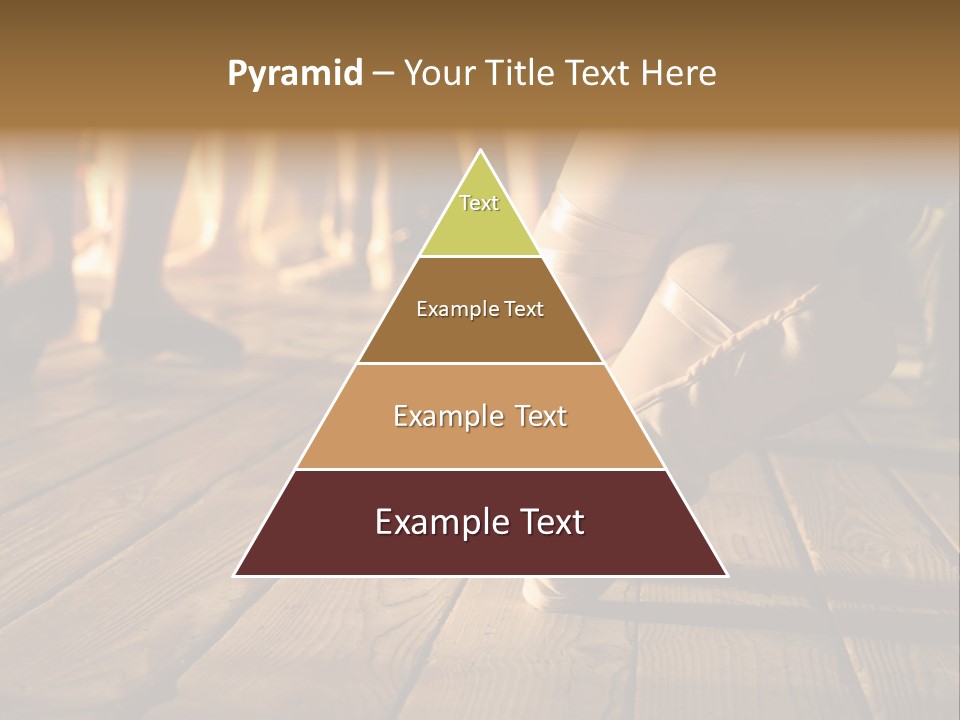 Elegant Feet Of Ballet-Dancer PowerPoint Template