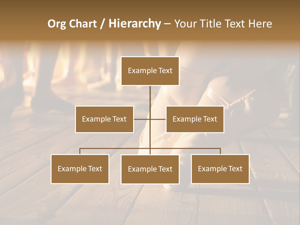 Elegant Feet Of Ballet-Dancer PowerPoint Template