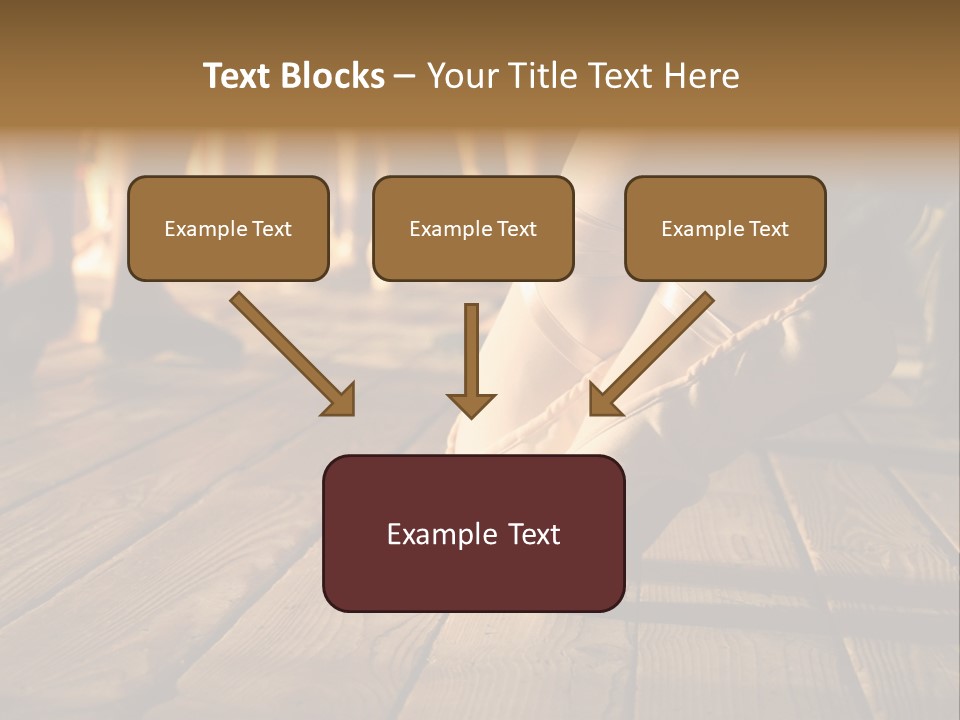 Elegant Feet Of Ballet-Dancer PowerPoint Template