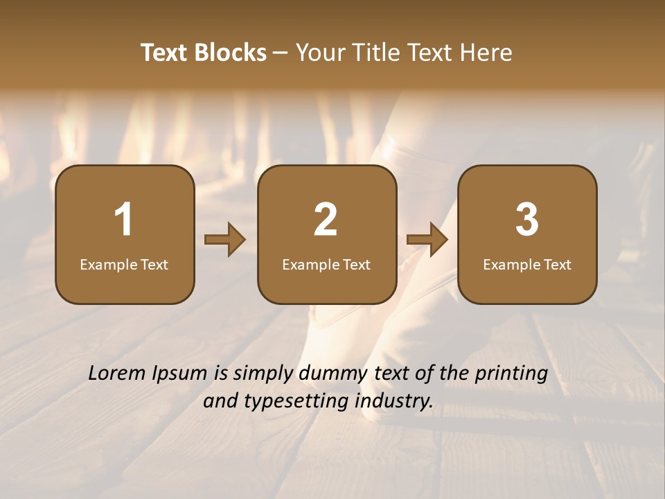 Elegant Feet Of Ballet-Dancer PowerPoint Template