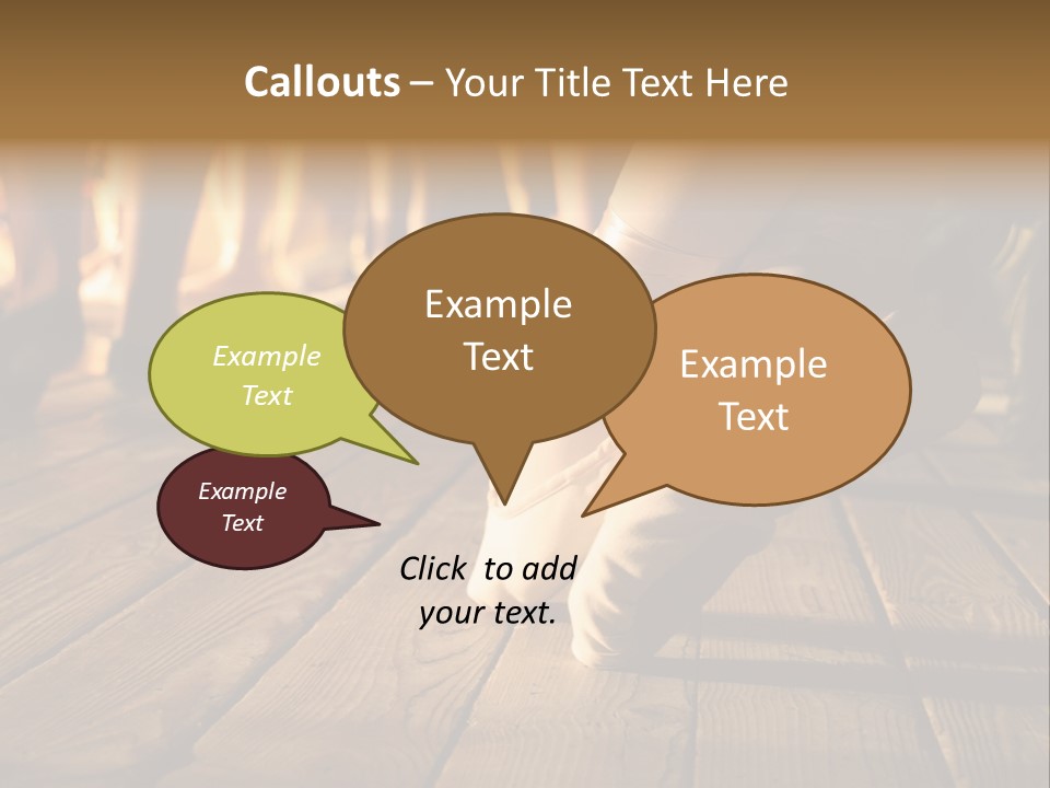 Elegant Feet Of Ballet-Dancer PowerPoint Template