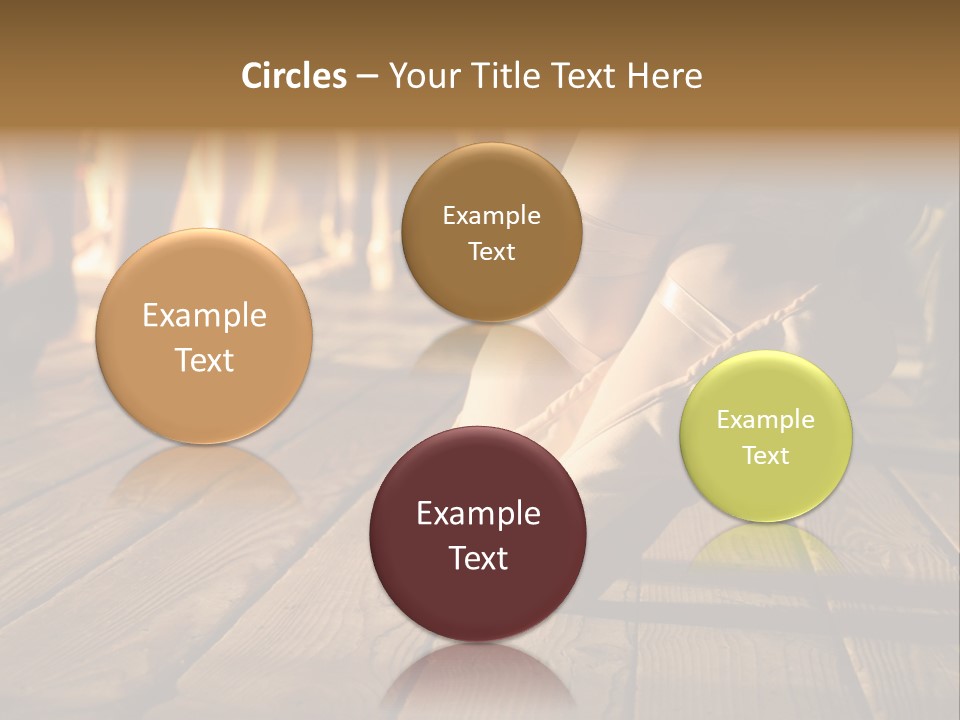 Elegant Feet Of Ballet-Dancer PowerPoint Template