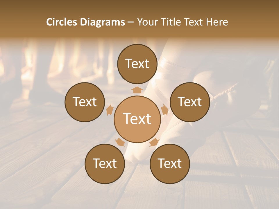 Elegant Feet Of Ballet-Dancer PowerPoint Template