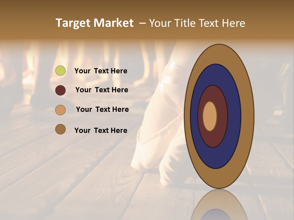 Elegant Feet Of Ballet-Dancer PowerPoint Template