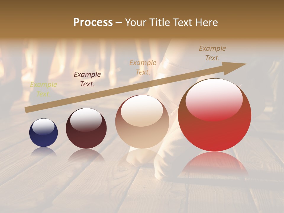 Elegant Feet Of Ballet-Dancer PowerPoint Template