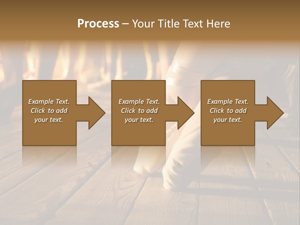 Elegant Feet Of Ballet-Dancer PowerPoint Template