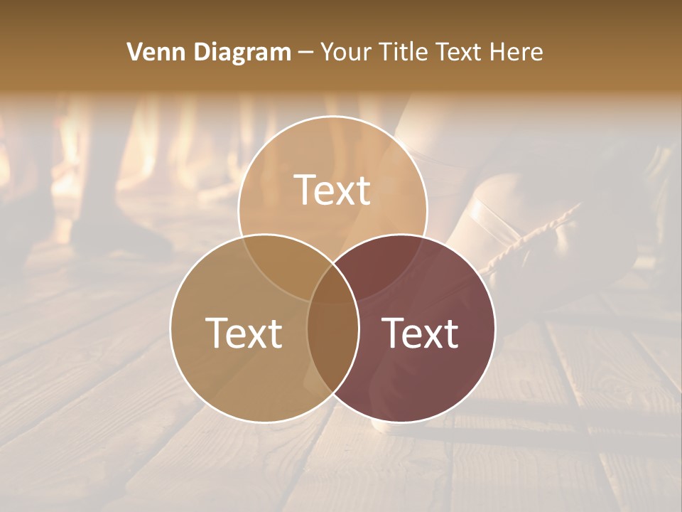 Elegant Feet Of Ballet-Dancer PowerPoint Template