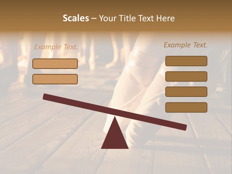 Elegant Feet Of Ballet-Dancer PowerPoint Template