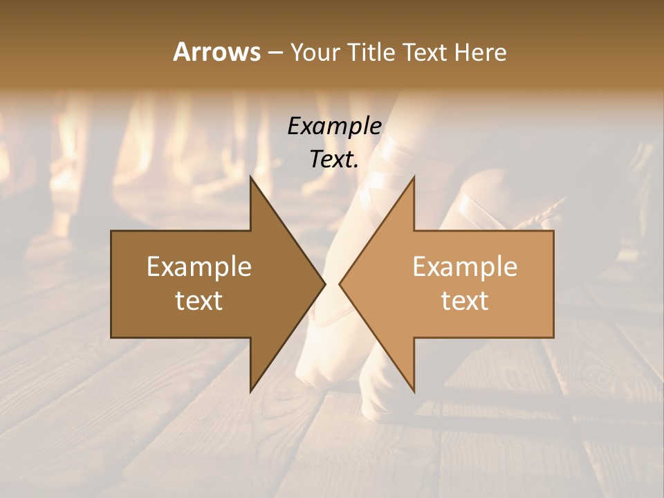Elegant Feet Of Ballet-Dancer PowerPoint Template