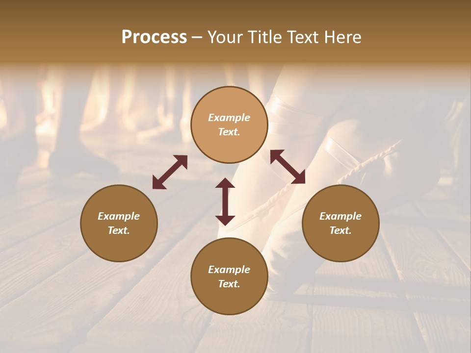 Elegant Feet Of Ballet-Dancer PowerPoint Template
