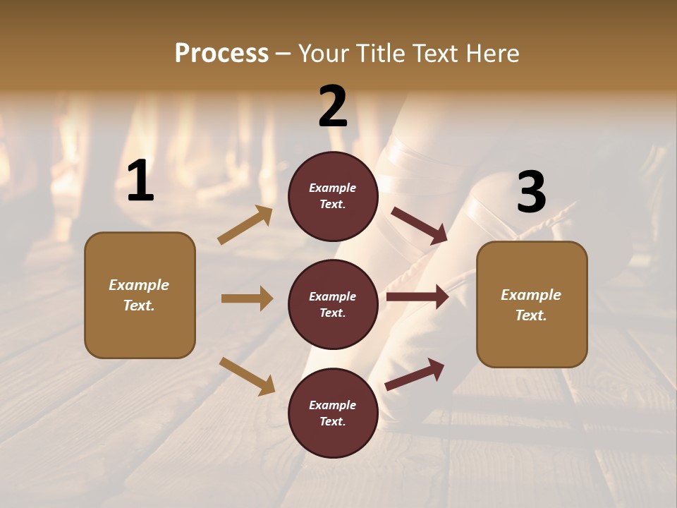 Elegant Feet Of Ballet-Dancer PowerPoint Template