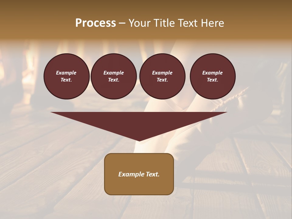 Elegant Feet Of Ballet-Dancer PowerPoint Template