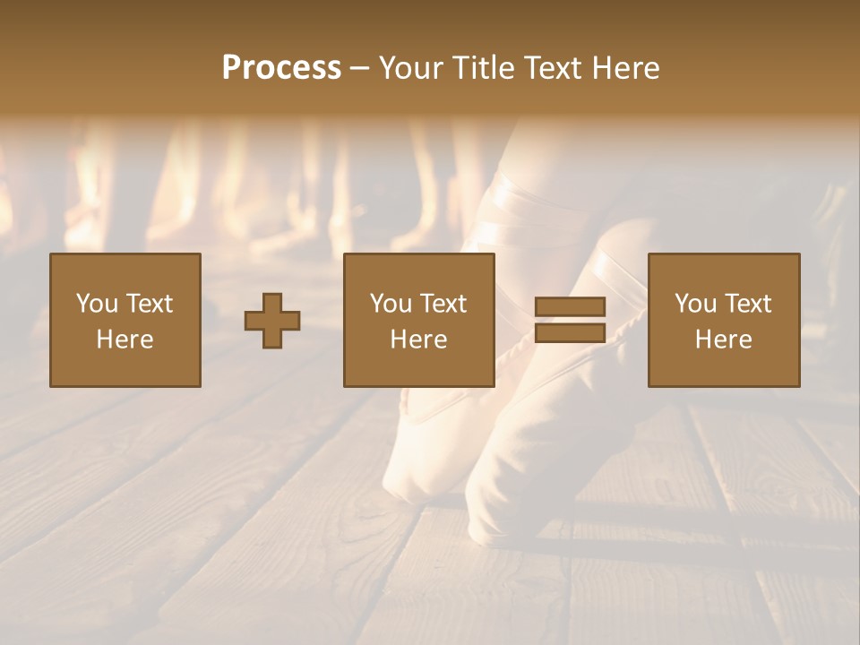 Elegant Feet Of Ballet-Dancer PowerPoint Template
