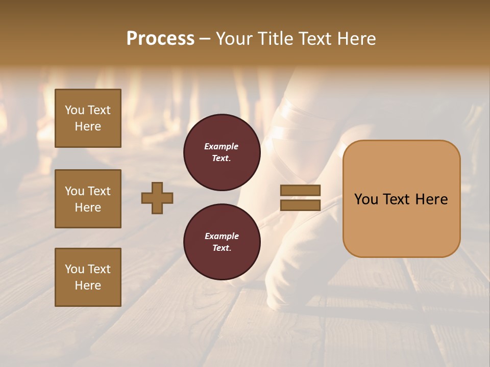 Elegant Feet Of Ballet-Dancer PowerPoint Template