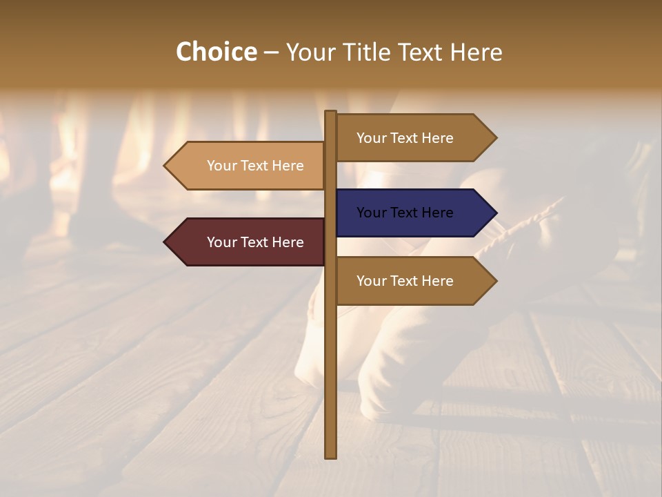 Elegant Feet Of Ballet-Dancer PowerPoint Template