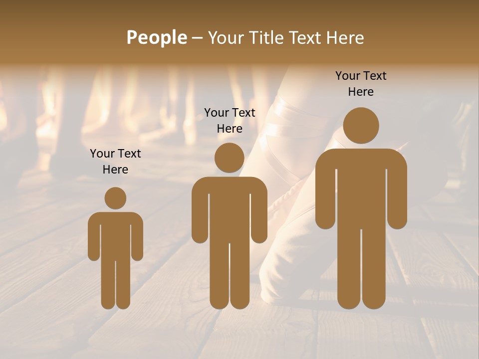 Elegant Feet Of Ballet-Dancer PowerPoint Template