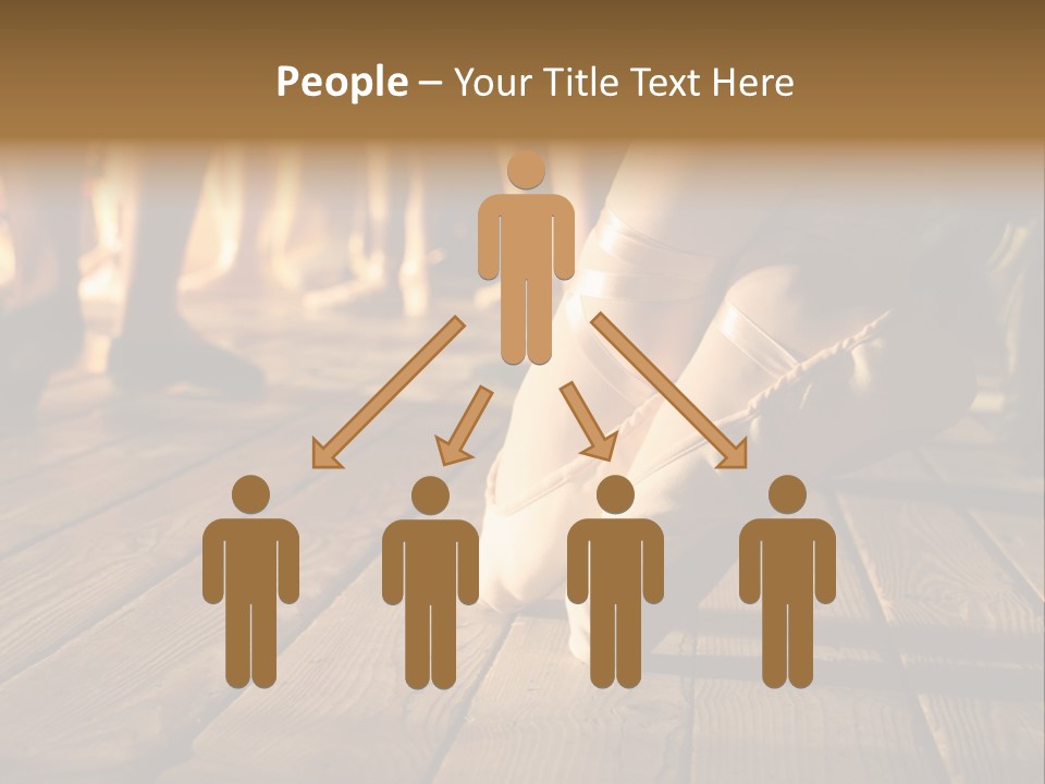 Elegant Feet Of Ballet-Dancer PowerPoint Template