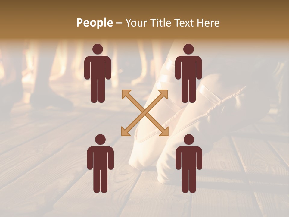 Elegant Feet Of Ballet-Dancer PowerPoint Template