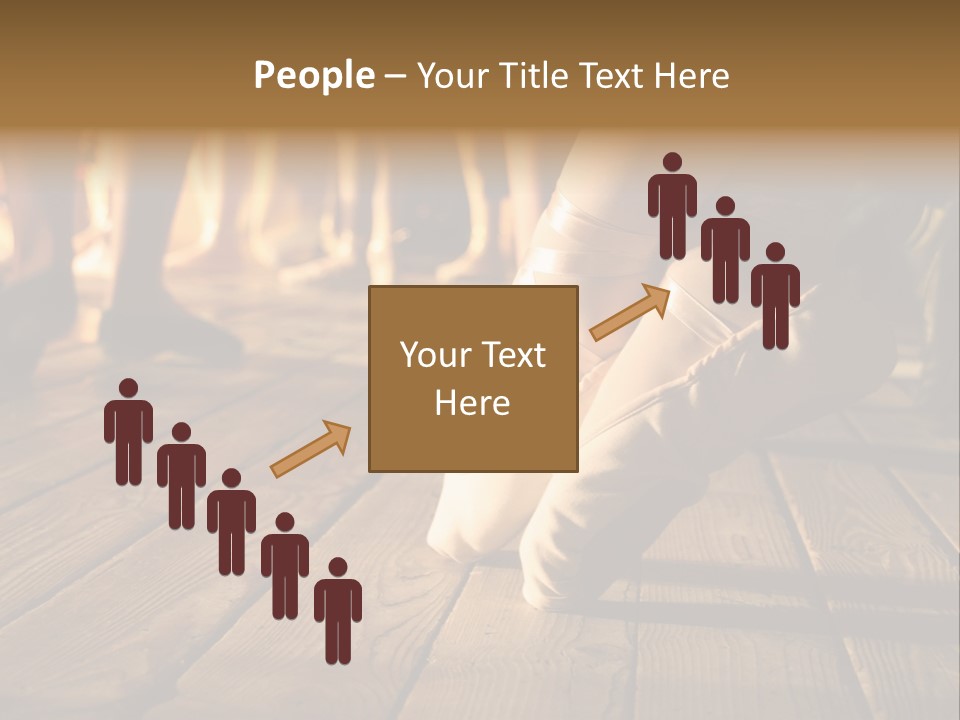 Elegant Feet Of Ballet-Dancer PowerPoint Template