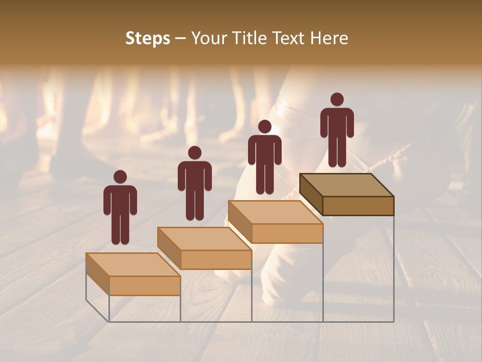 Elegant Feet Of Ballet-Dancer PowerPoint Template