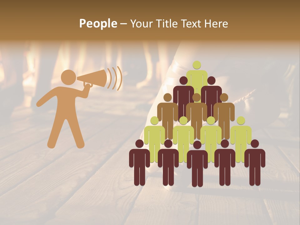 Elegant Feet Of Ballet-Dancer PowerPoint Template