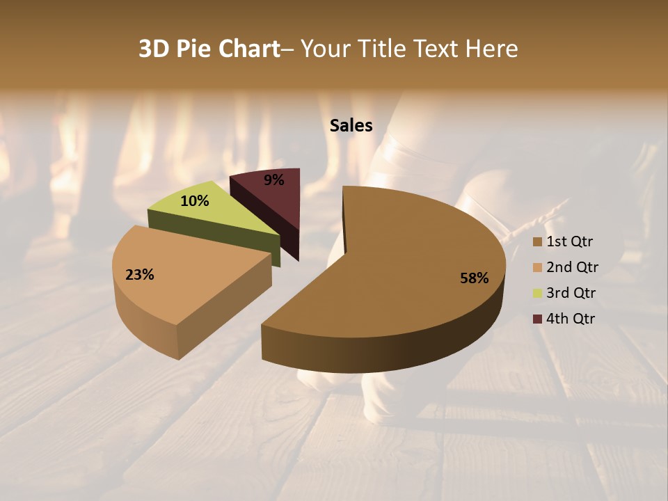 Elegant Feet Of Ballet-Dancer PowerPoint Template