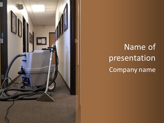 A Steam Carpet Cleaning Machine PowerPoint Template