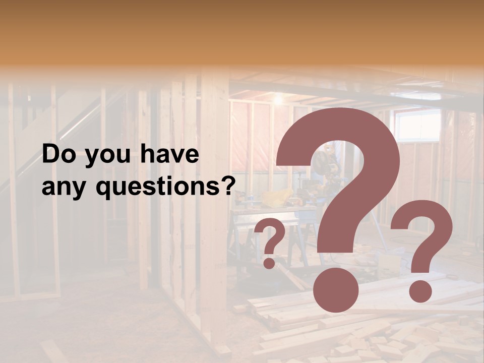 Basement Renovation PowerPoint Template