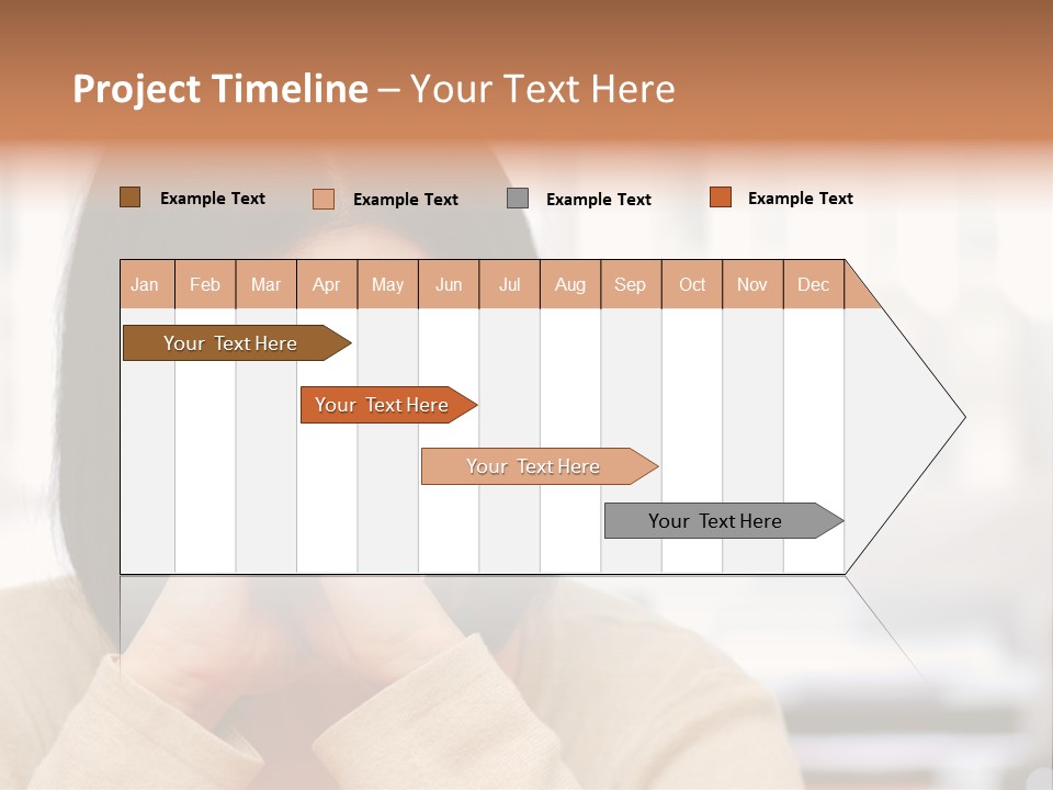 A Woman Holding Her Hands To Her Face PowerPoint Template
