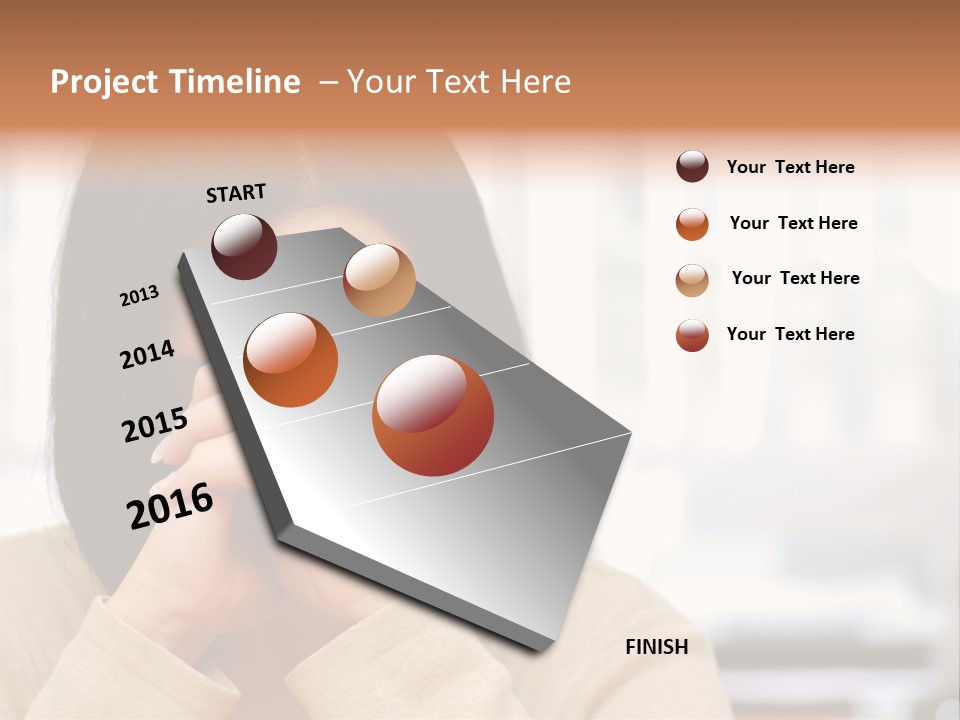 A Woman Holding Her Hands To Her Face PowerPoint Template