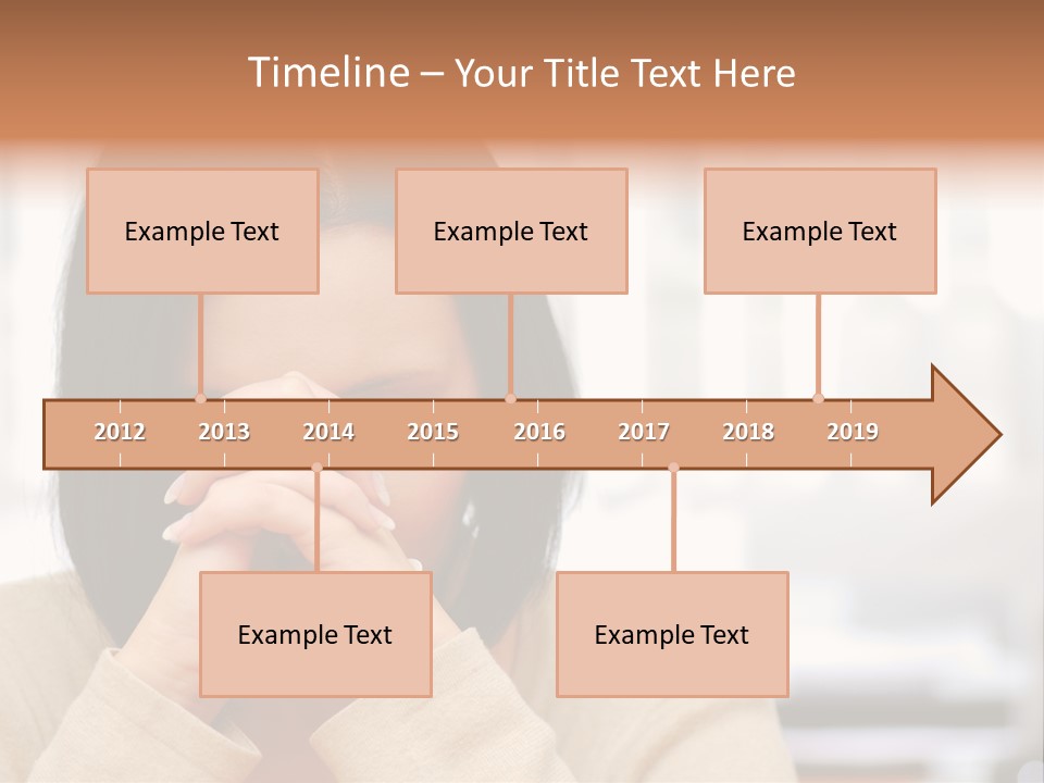 A Woman Holding Her Hands To Her Face PowerPoint Template