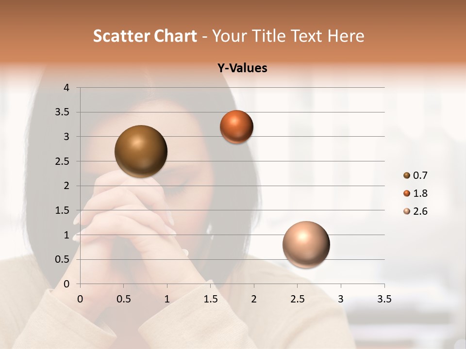 A Woman Holding Her Hands To Her Face PowerPoint Template