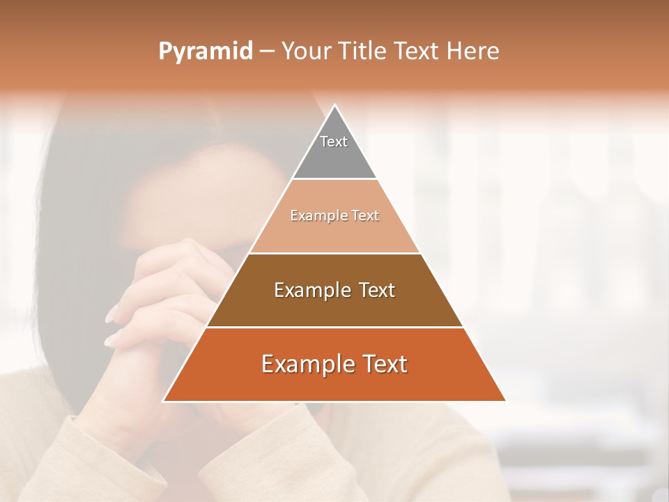 A Woman Holding Her Hands To Her Face PowerPoint Template