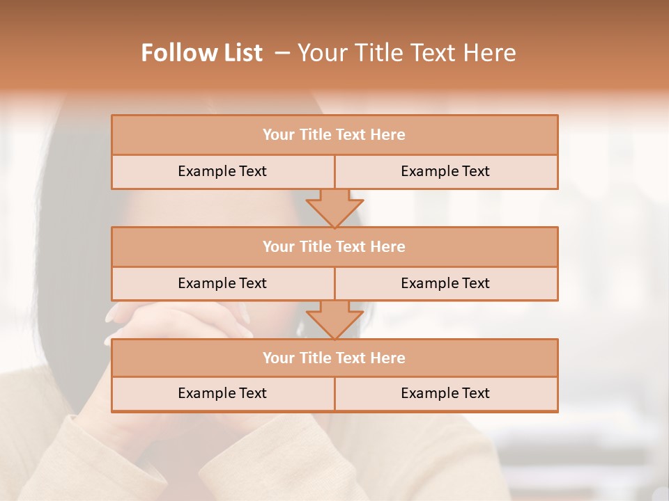 A Woman Holding Her Hands To Her Face PowerPoint Template