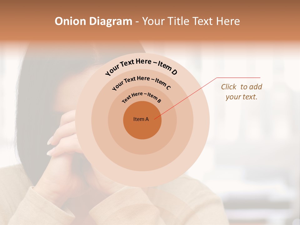 A Woman Holding Her Hands To Her Face PowerPoint Template
