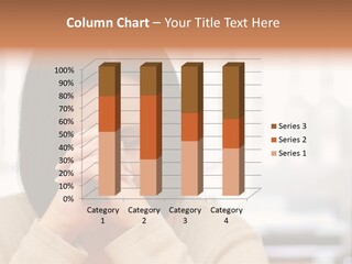 A Woman Holding Her Hands To Her Face PowerPoint Template